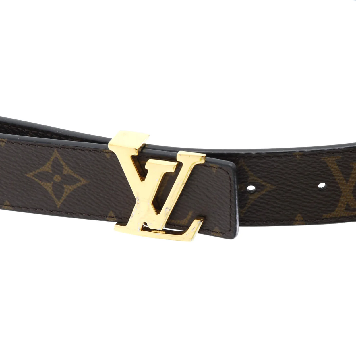 LV Initiales Reversible Belt Monogram Canvas and Leather Medium - Deep Luxury