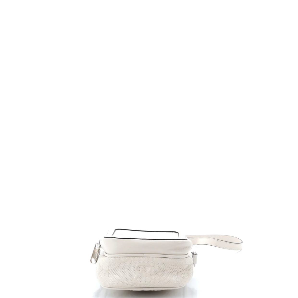 Top Handle Crossbody Bag GG Embossed Perforated Leather Mini - Deep Luxury