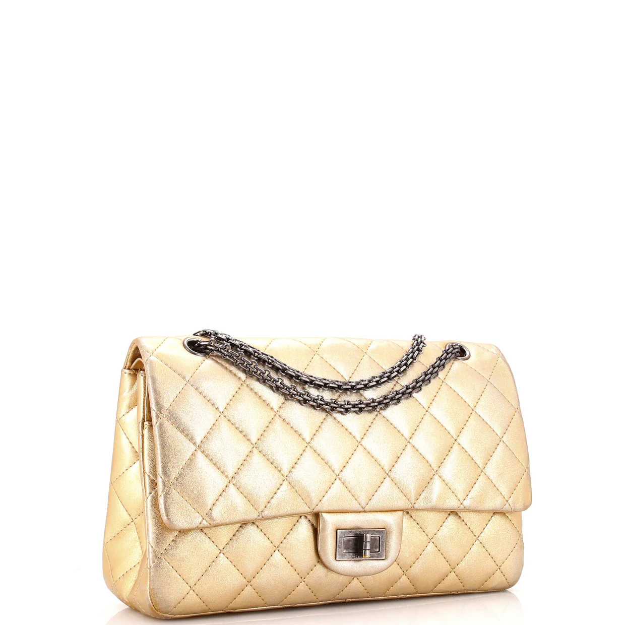 Reissue 2.55 Flap Bag Quilted Metallic Calfskin 227 - Deep Luxury