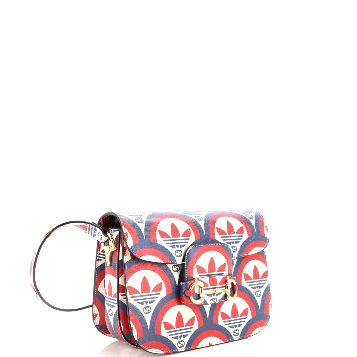 x adidas 1955 Shoulder Bag Printed Leather Small - Deep Luxury