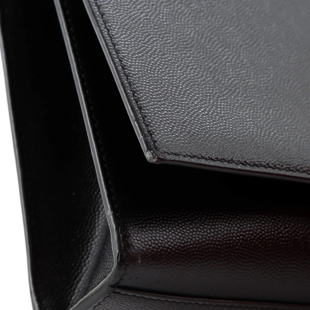 Classic Monogram Crossbody Bag Grainy Leather Medium - Deep Luxury