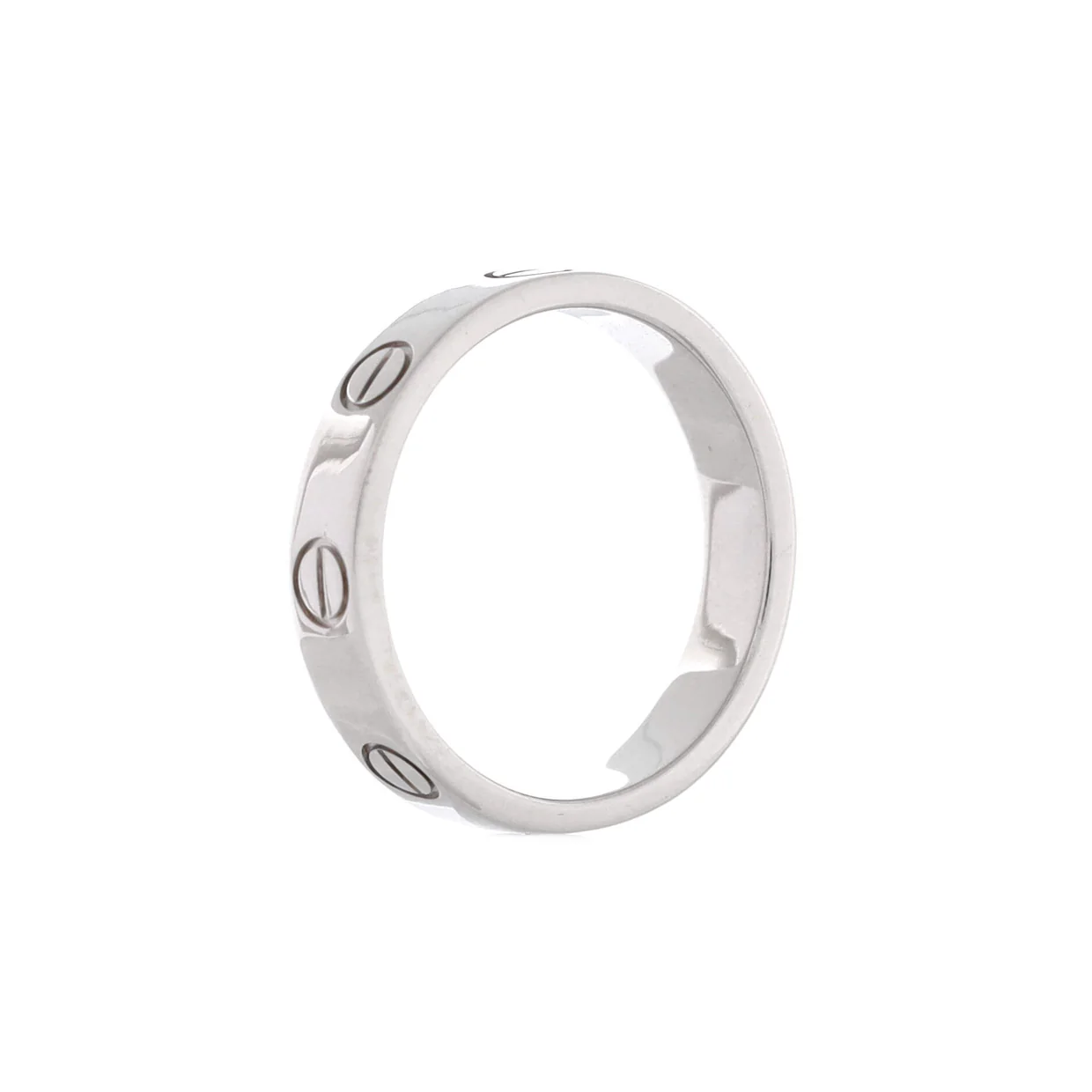 Love Wedding Band Ring 18K White Gold - Deep Luxury