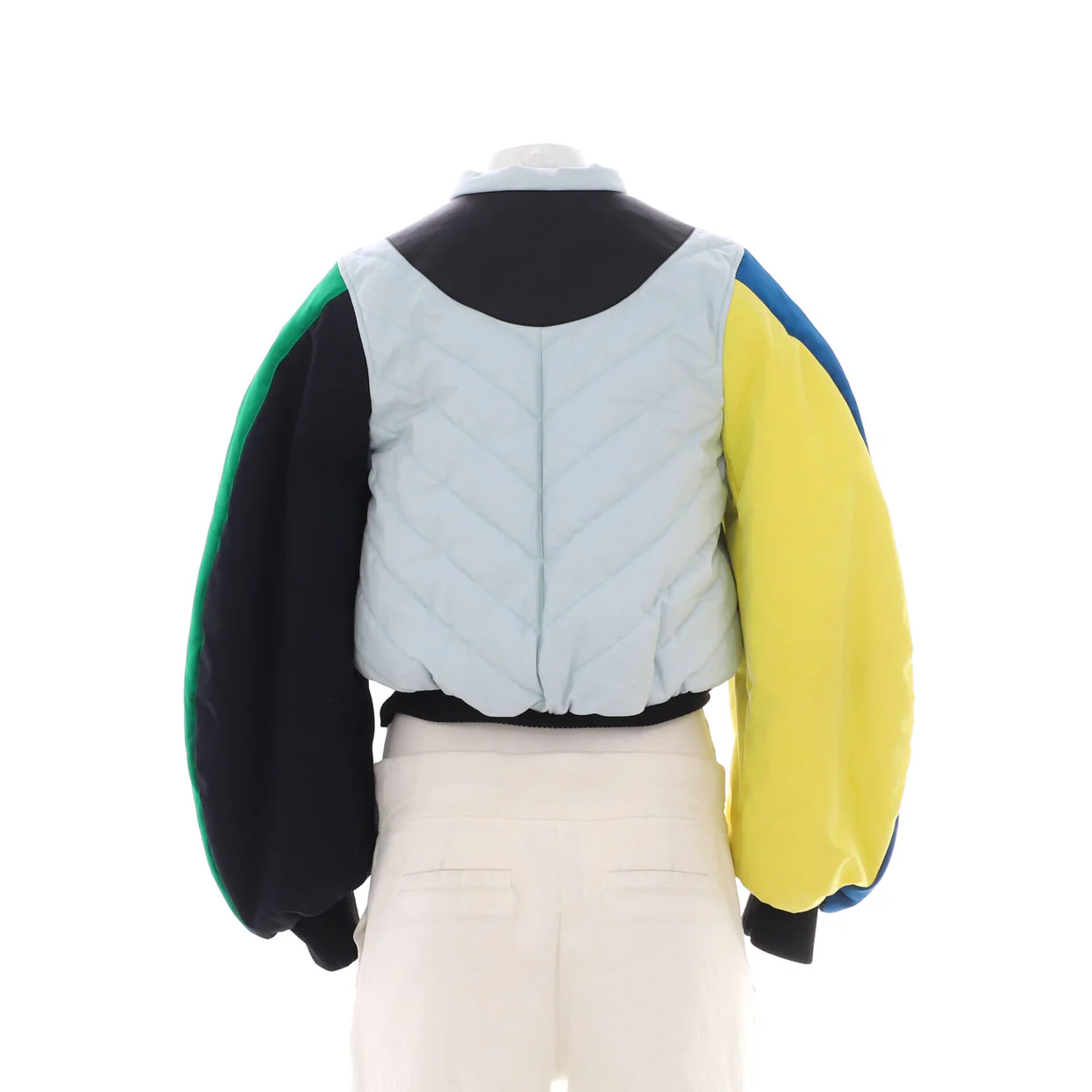 Women's Colorblock ZIp Bomber Jacket Quilted Cotton - Deep Luxury