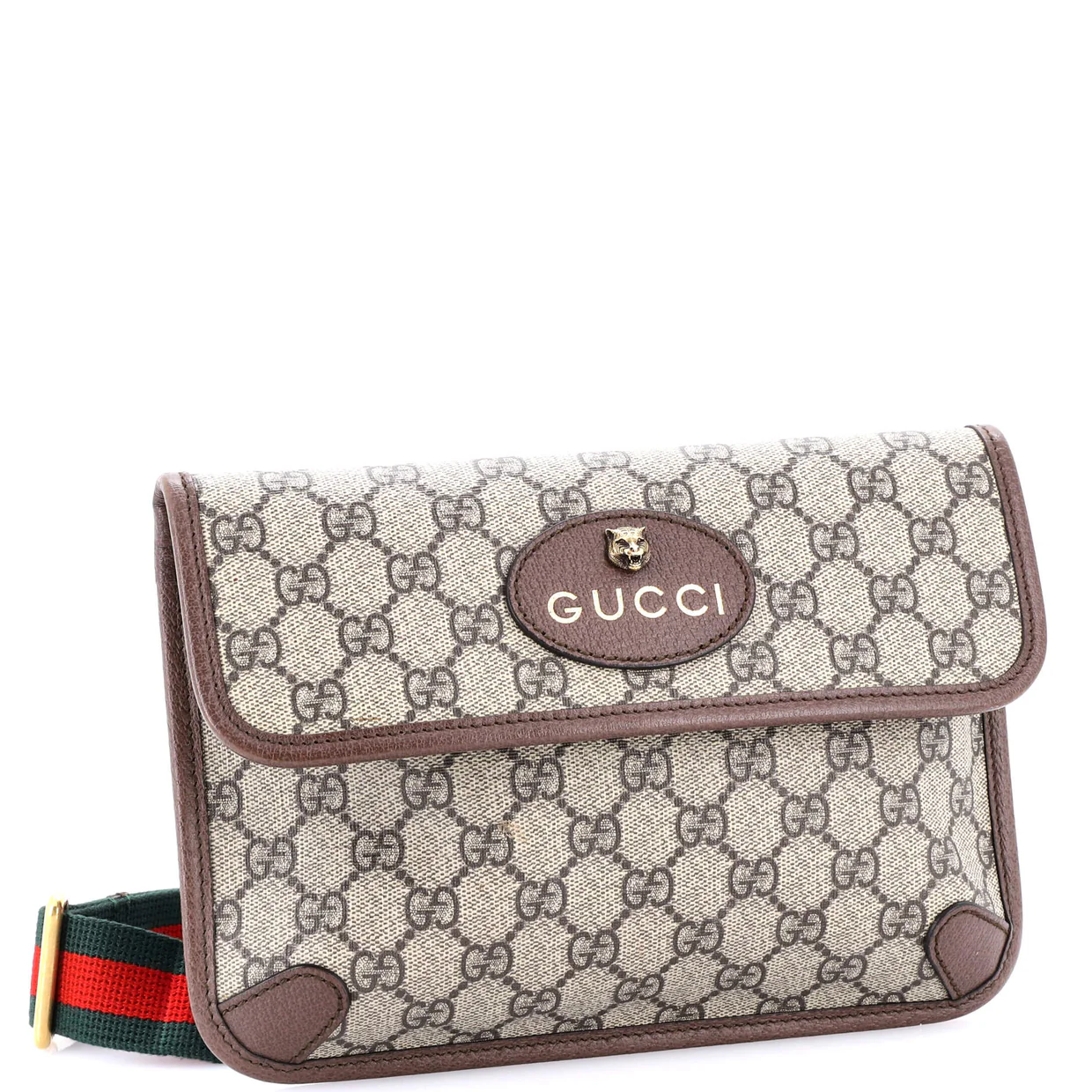 Neo Vintage Flap Belt Bag GG Coated Canvas - Deep Luxury