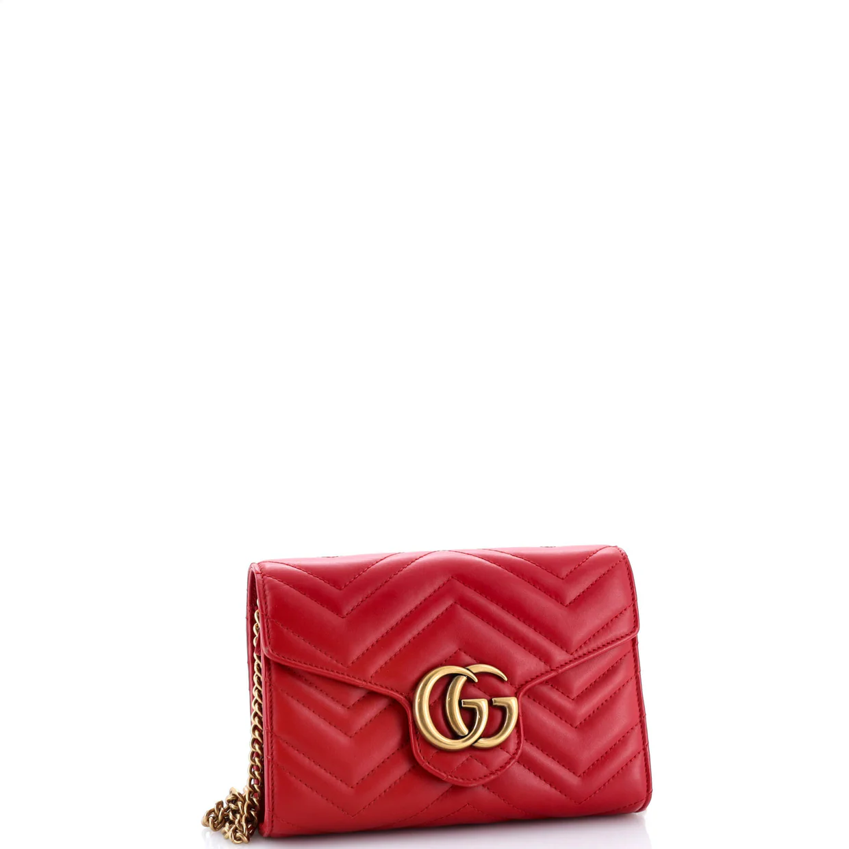 GG Marmont Chain Wallet Matelasse Leather Mini - Deep Luxury