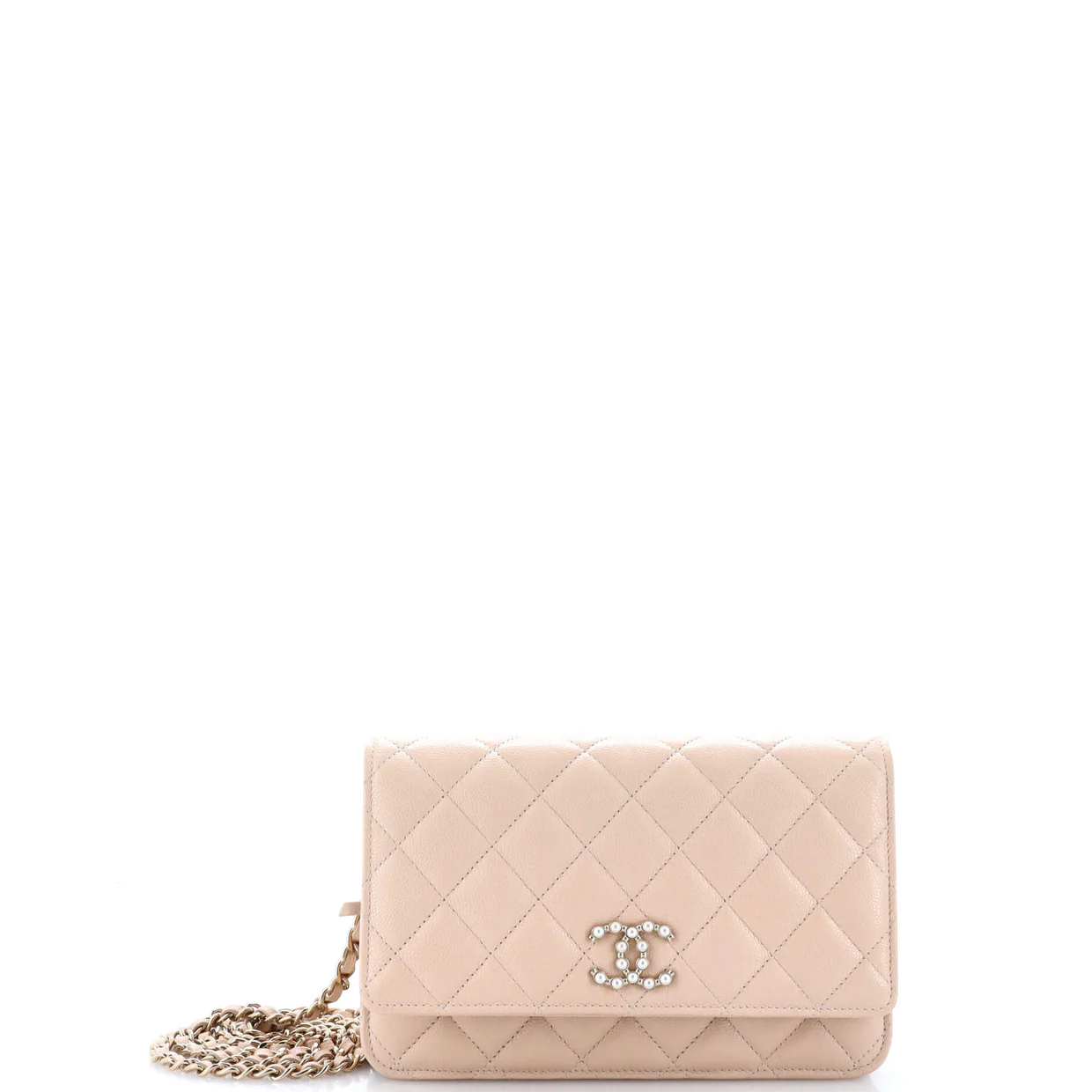 Coco Candy Wallet on Chain Quilted Caviar - Deep Luxury