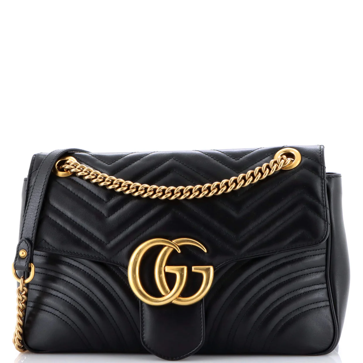 GG Marmont Flap Bag Matelasse Leather Medium - Deep Luxury