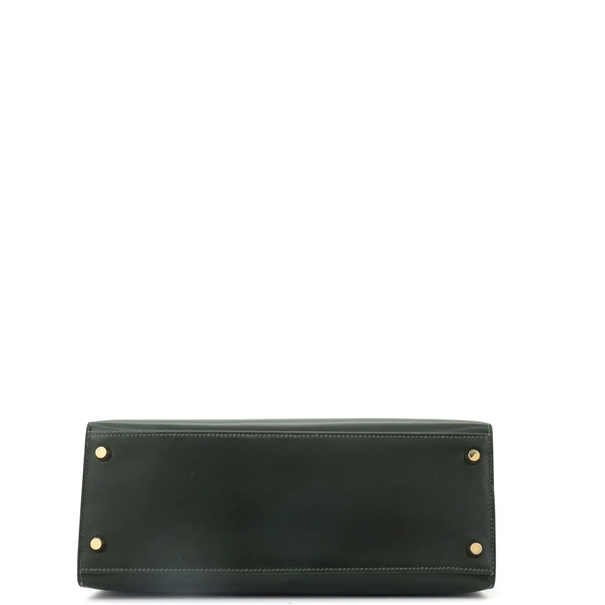 Kelly Handbag Vert Foncé Box Calf with Gold Hardware 28 - Deep Luxury