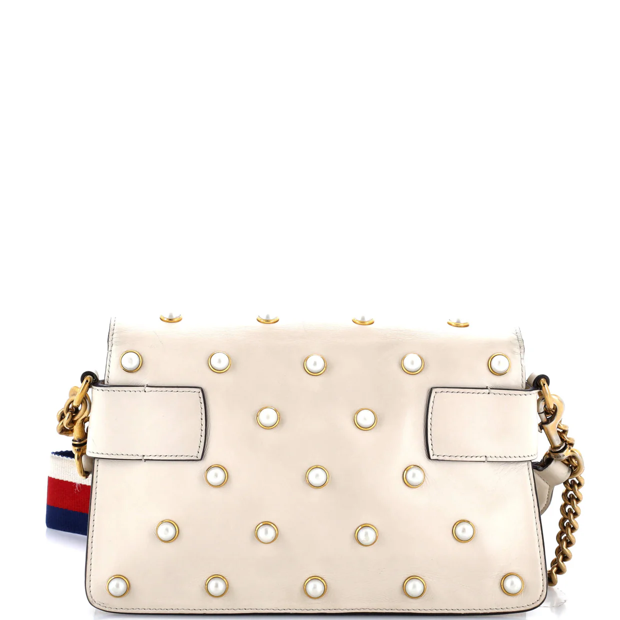 Broadway Pearly Bee Shoulder Bag Embellished Leather Mini - Deep Luxury