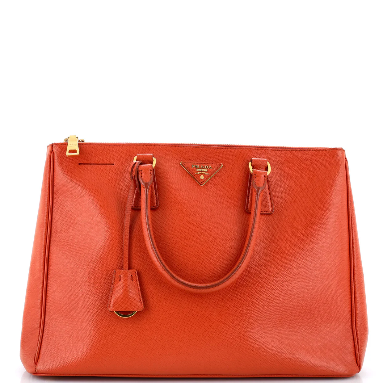 Double Zip Lux Tote Saffiano Leather Large - Deep Luxury