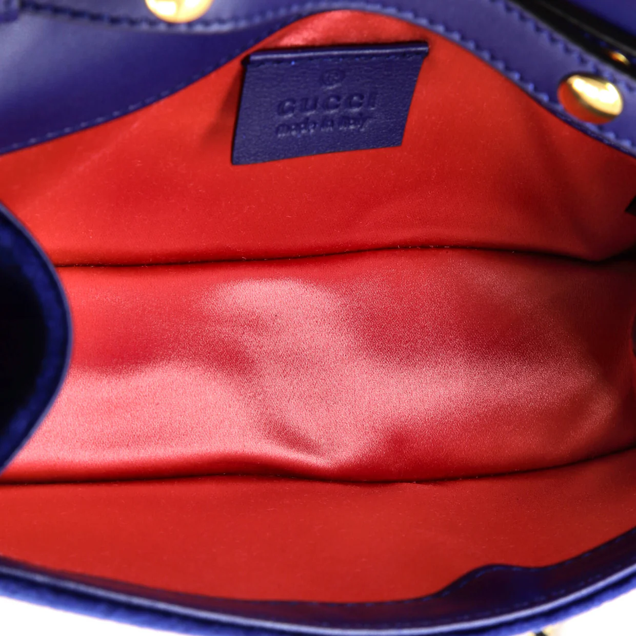 G Broadway Shoulder Bag Velvet with Crystals Small - Deep Luxury