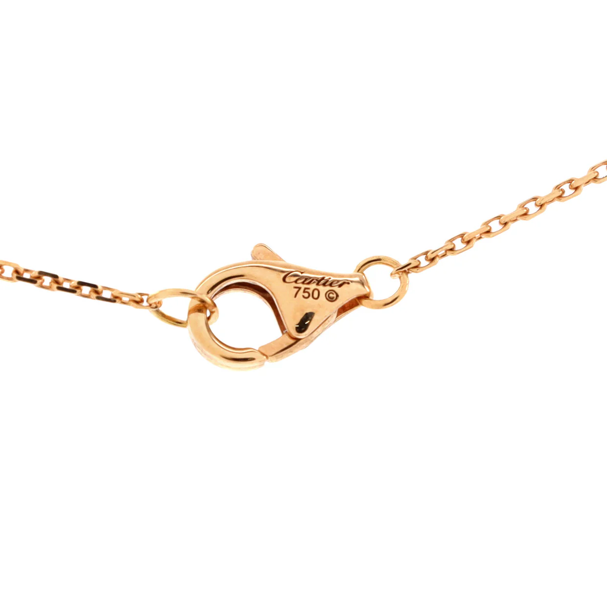 Caresse D'Orchidees Necklace 18K Rose Gold with Sapphires and Diamond Small - Deep Luxury