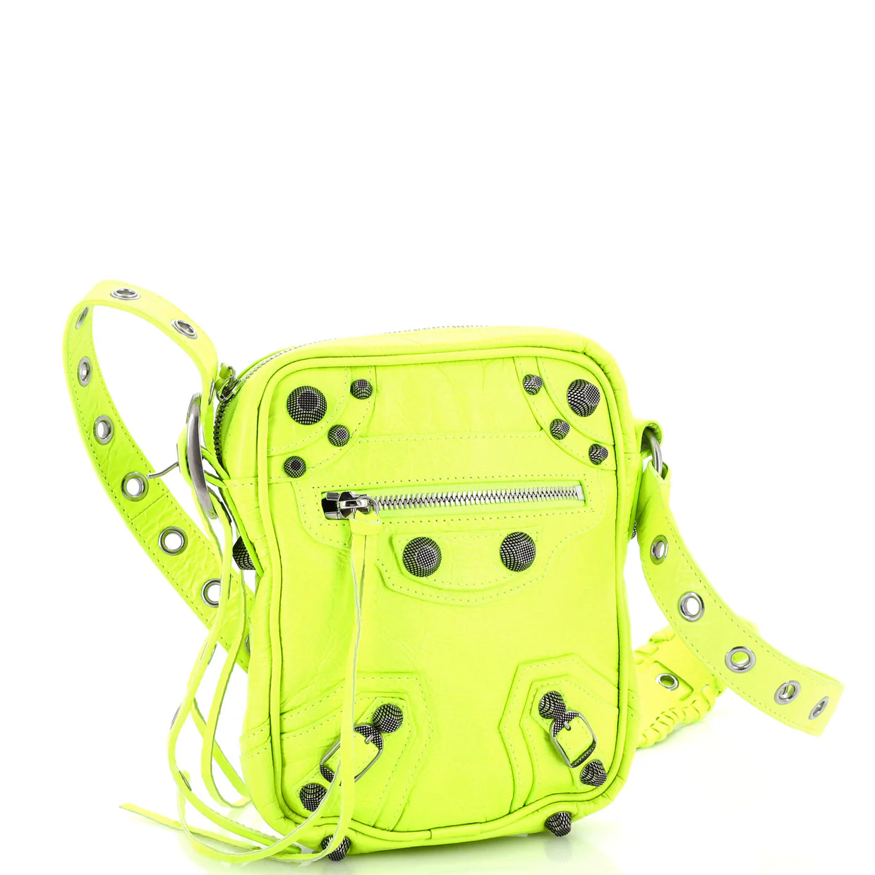 Le Cagole Giant Studs Crossbody Bag Leather - Deep Luxury