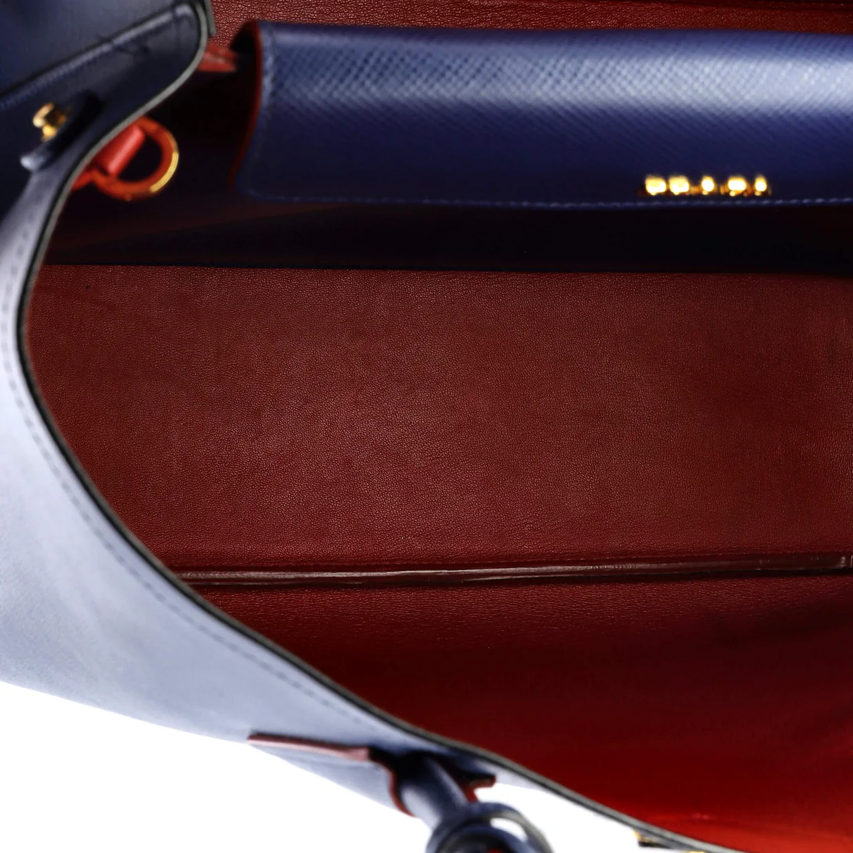 Cuir Double Tote Saffiano Leather Large - Deep Luxury