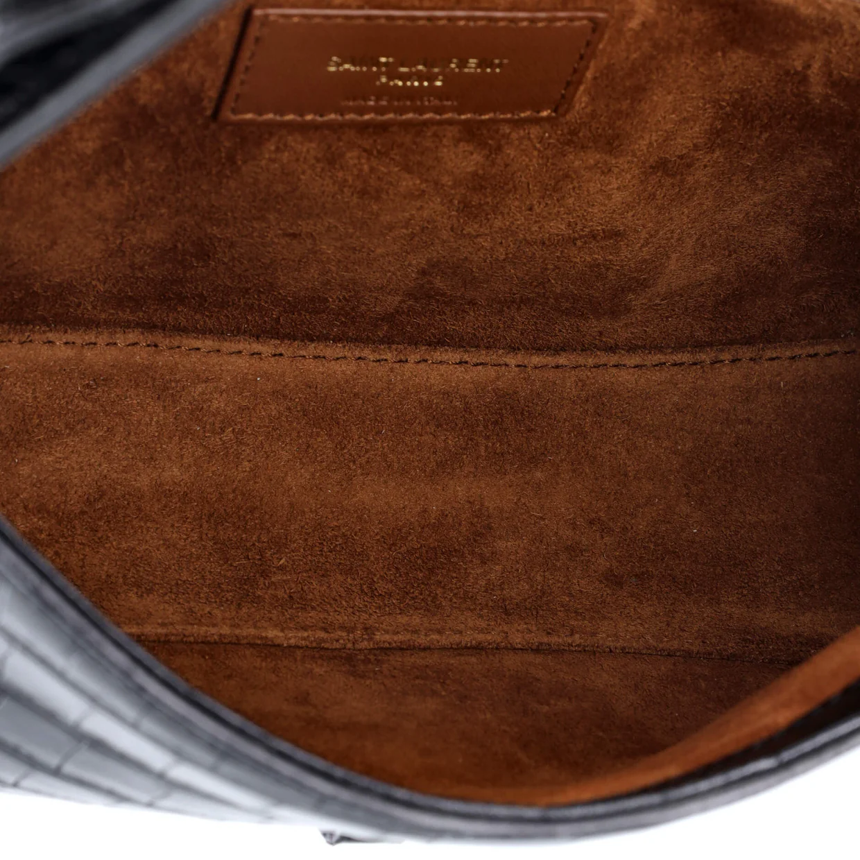 Le 5 a 7 Hobo Crocodile Embossed Leather Small - Deep Luxury