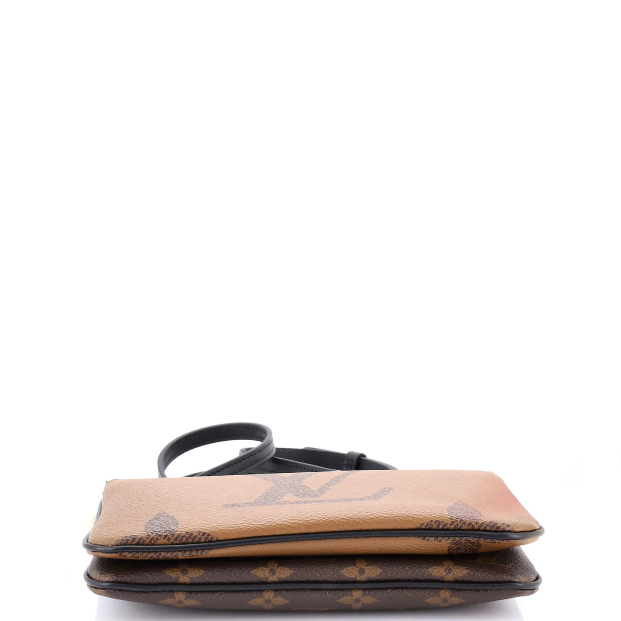 Double Zip Pochette Reverse Monogram Giant - Deep Luxury