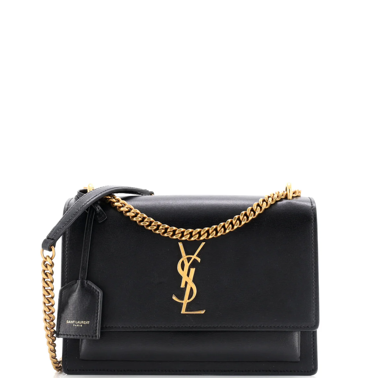 Sunset Crossbody Bag Leather Medium - Deep Luxury
