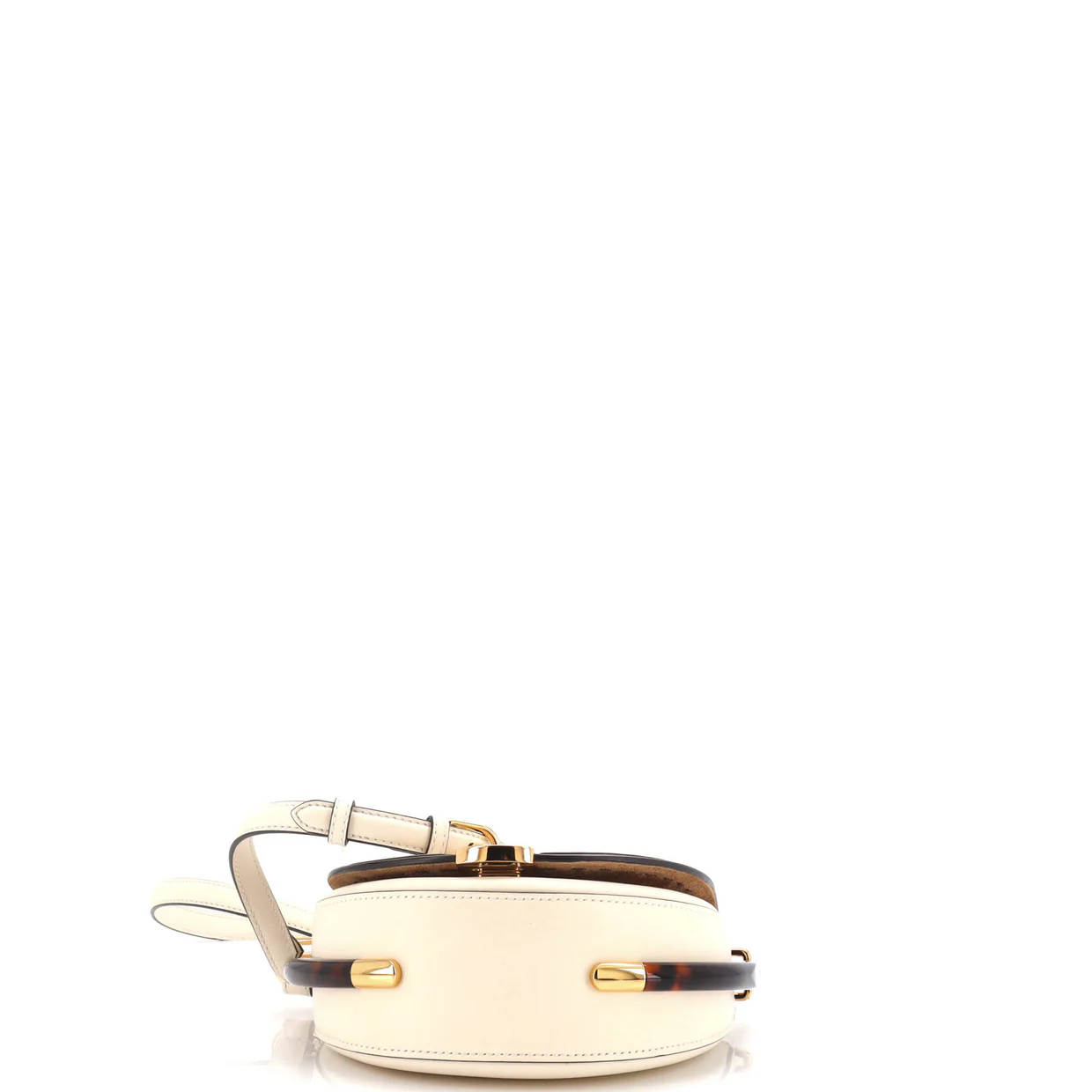 Moonlight Flap Bag Leather with Plexiglass Detail - Deep Luxury