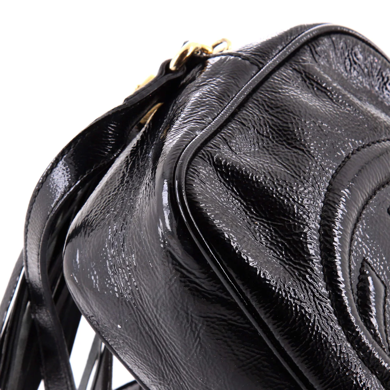 Soho Disco Crossbody Bag Patent Small - Deep Luxury