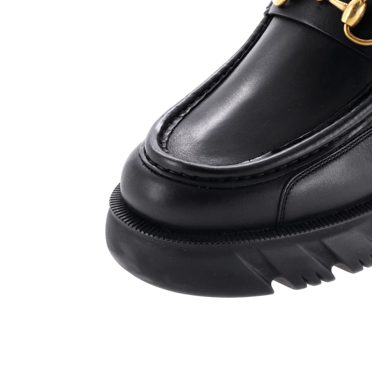 Women's Quebec Horsebit Chelsea Boots Leather with GG Elastic - Deep Luxury