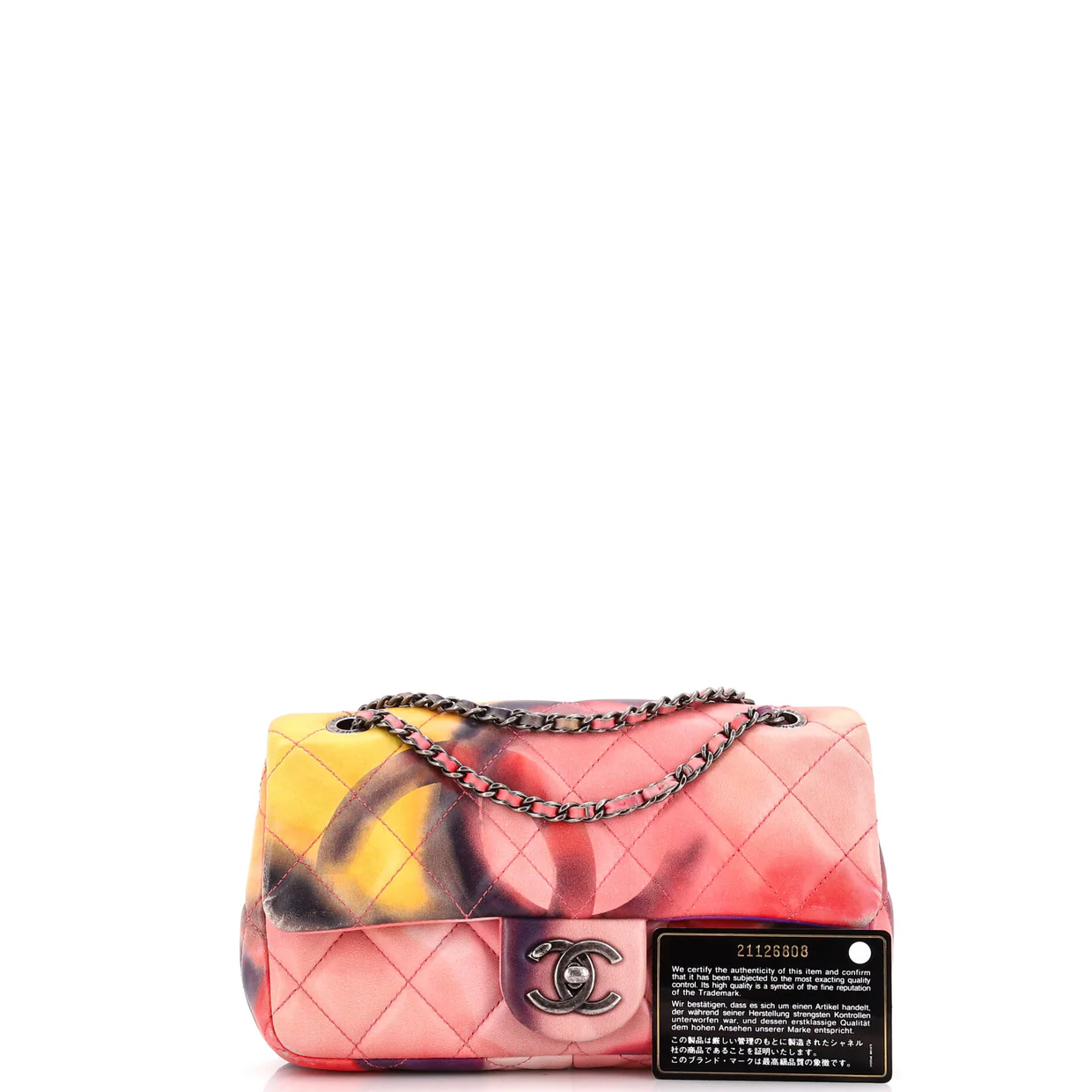 Flower Power Flap Bag Quilted Lambskin Small - Deep Luxury