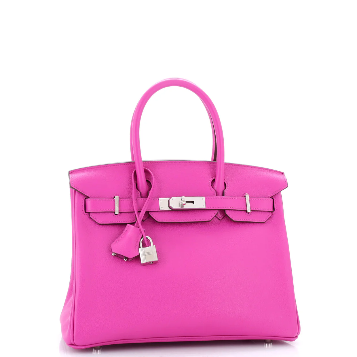 Birkin Handbag Magnolia Novillo with Palladium Hardware 30 - Deep Luxury