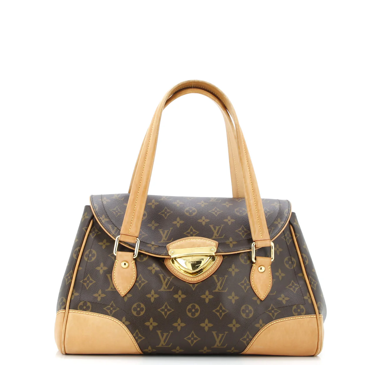 Beverly Handbag Monogram Canvas GM - Deep Luxury