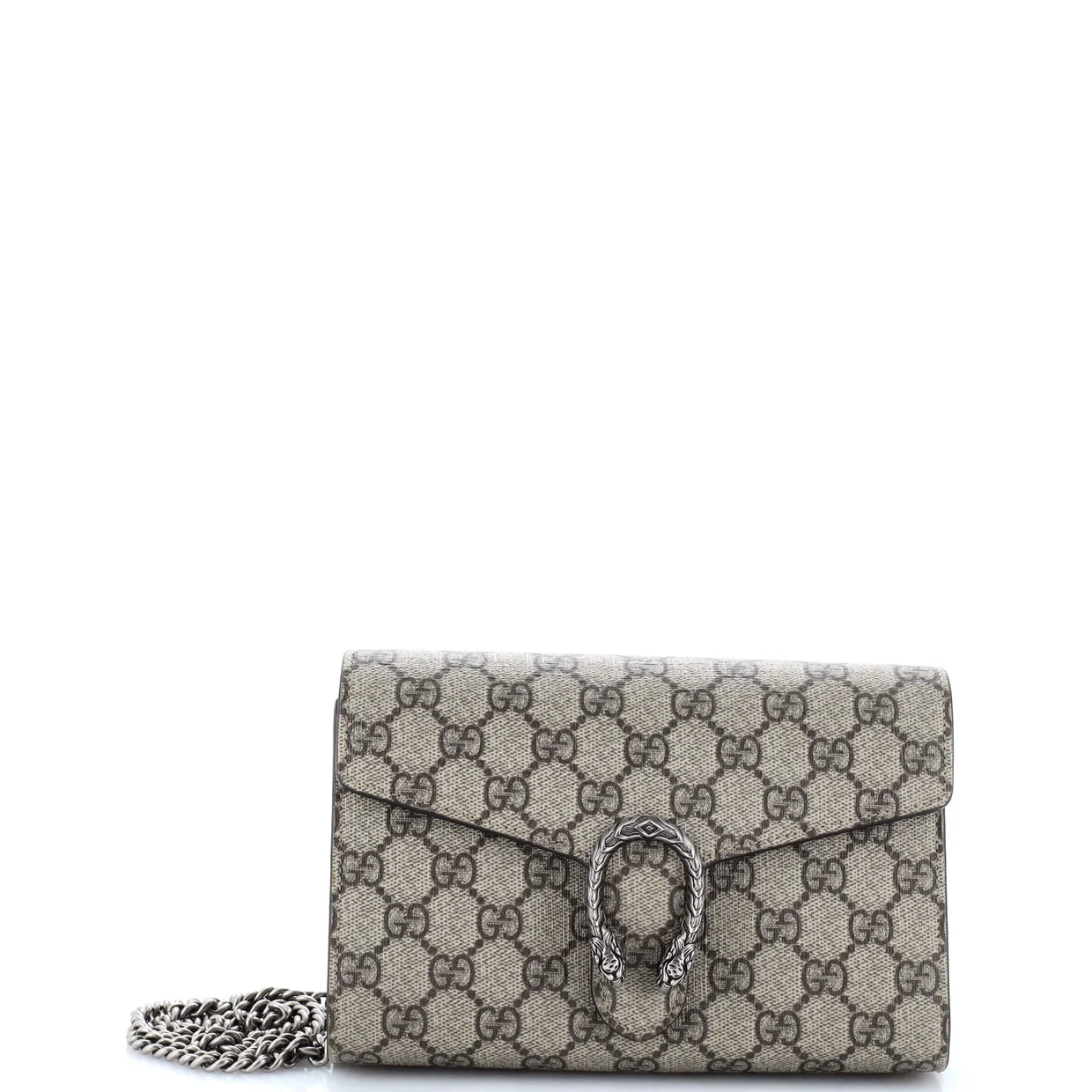 Dionysus Chain Wallet GG Coated Canvas Small - Deep Luxury