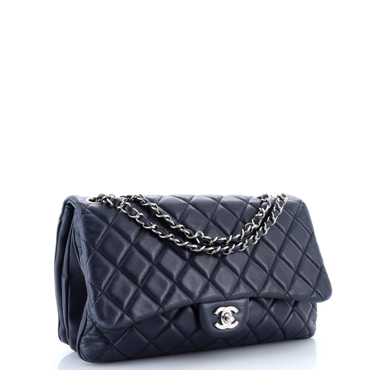 3 Flap Bag NM Quilted Lambskin Jumbo - Deep Luxury