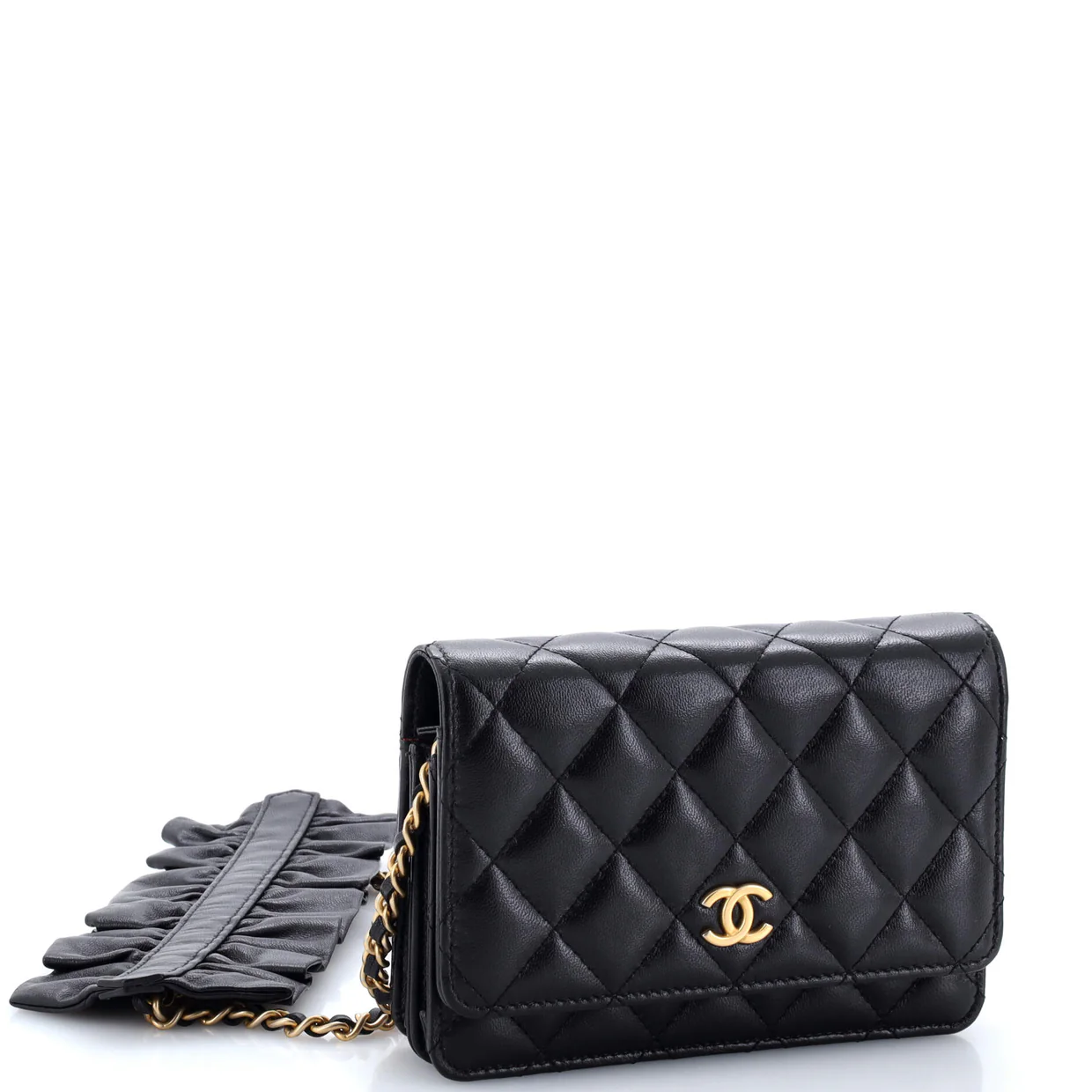 Romance Wallet on Chain Quilted Lambskin Mini - Deep Luxury