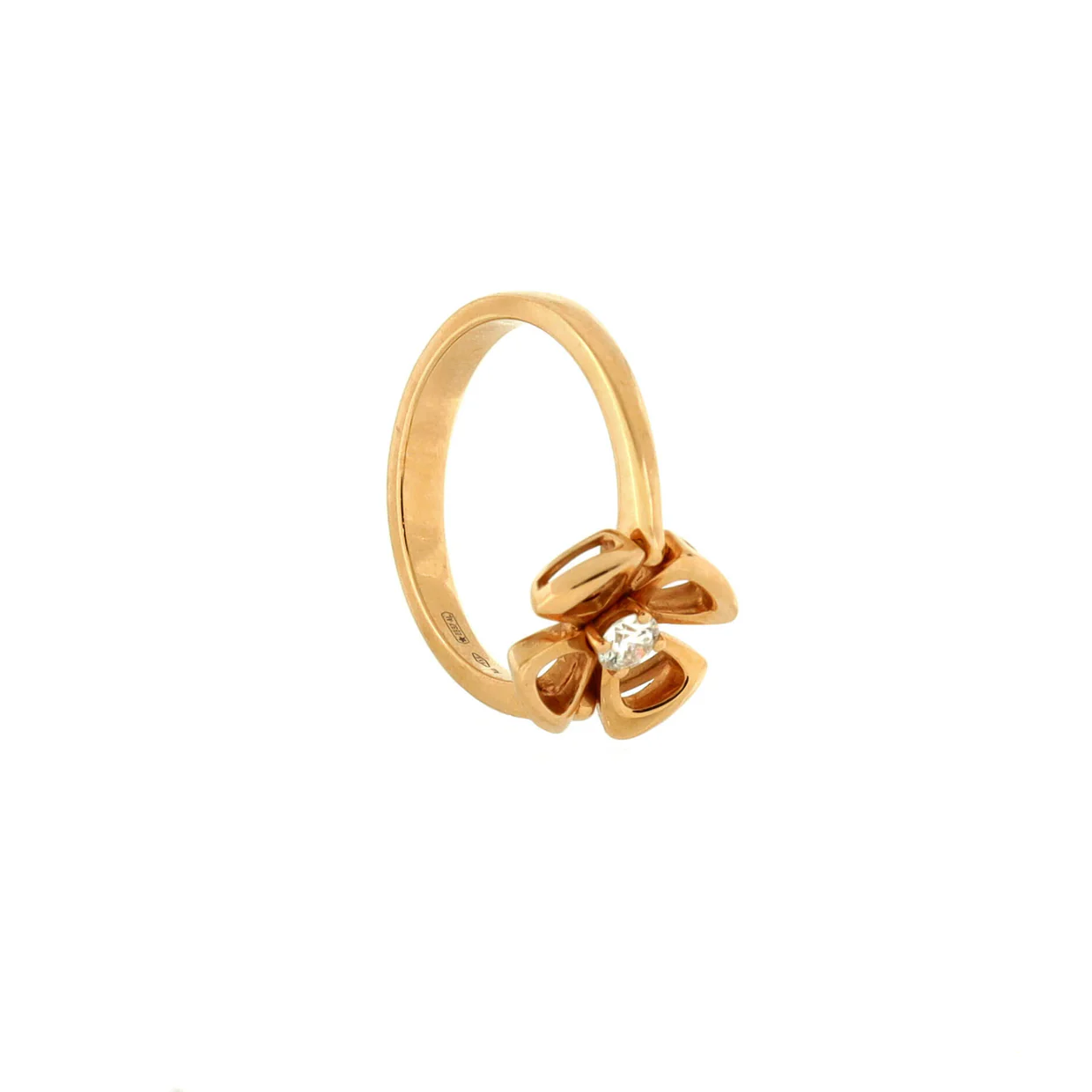 Fiorever Ring 18K Rose Gold and Diamond - Deep Luxury