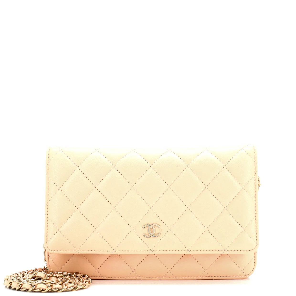 Wallet on Chain Quilted Caviar - Deep Luxury