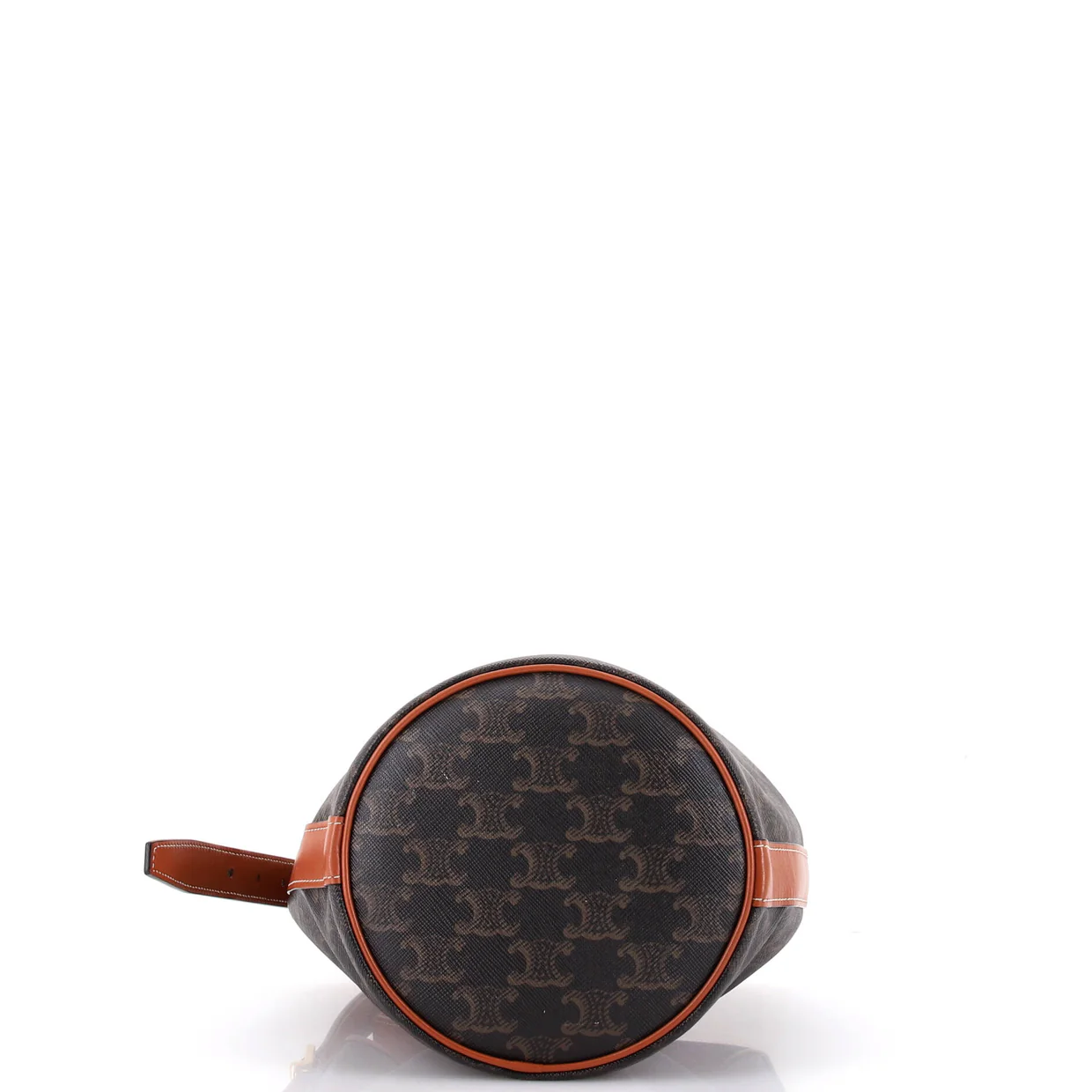 Drawstring Bucket Bag Triomphe Coated Canvas Small - Deep Luxury