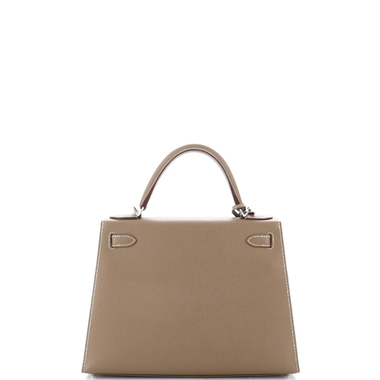 Kelly Handbag Grey Epsom with Palladium Hardware 28 - Deep Luxury