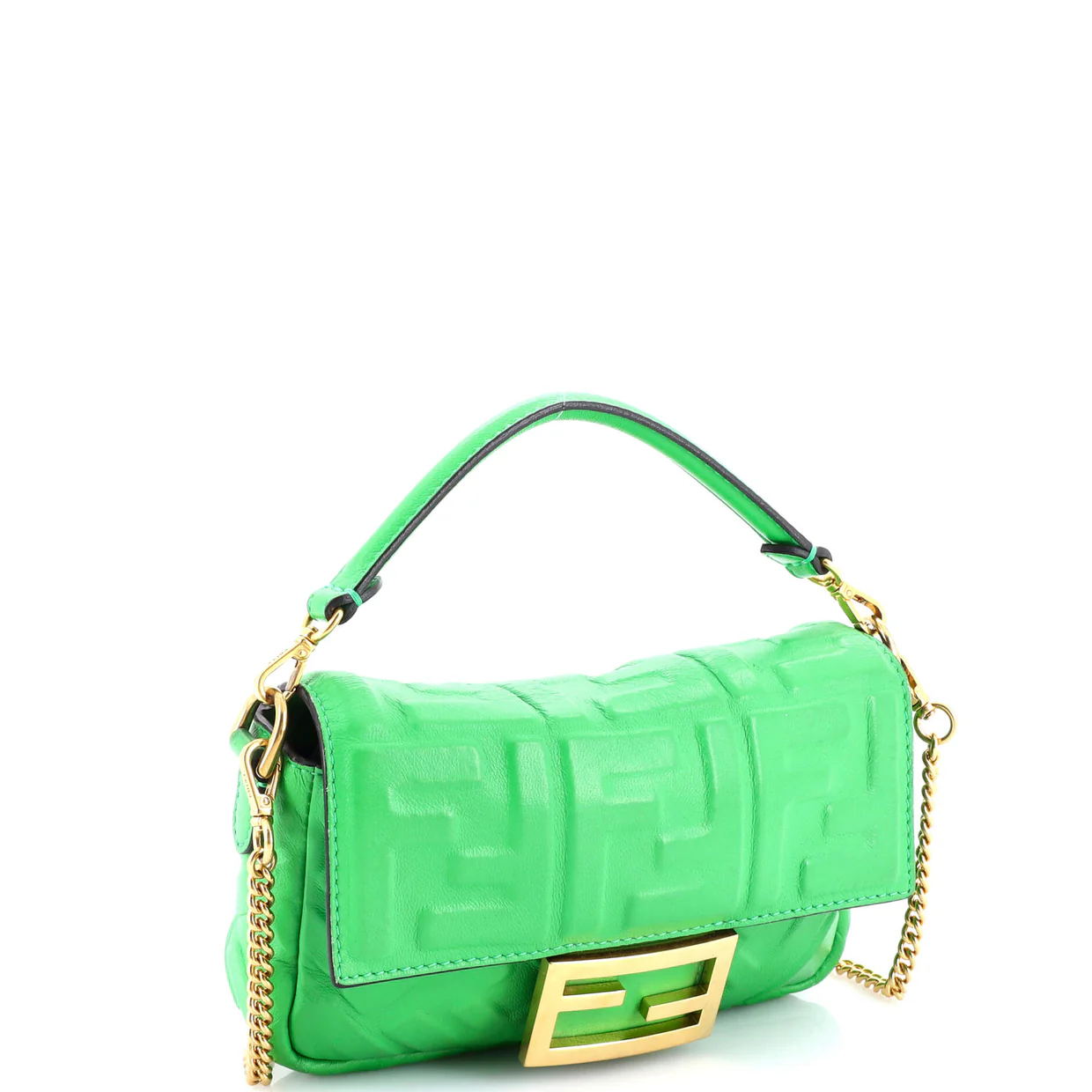 Baguette NM Bag Zucca Embossed Leather Mini - Deep Luxury