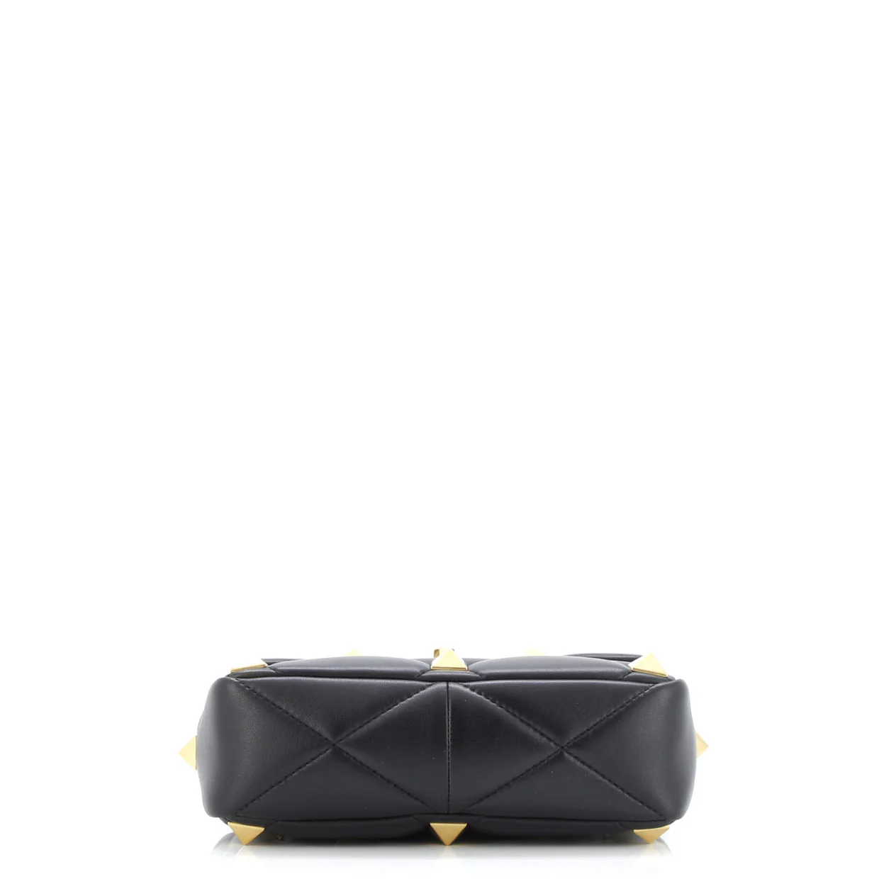 Roman Stud Flap Bag Quilted Leather Medium - Deep Luxury