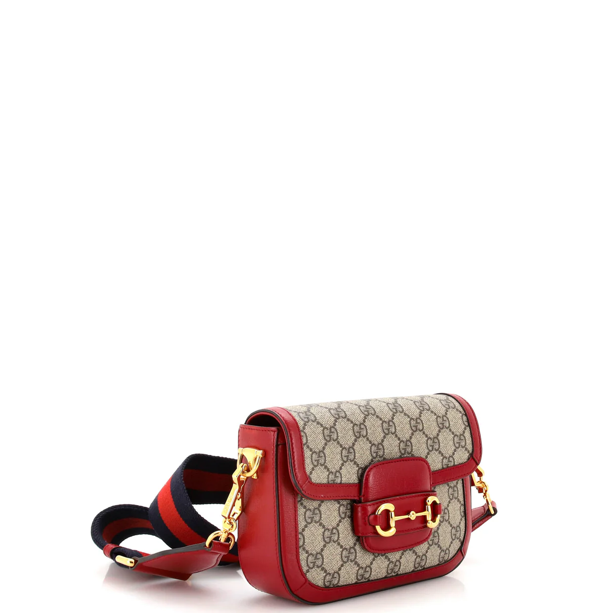 Horsebit 1955 Shoulder Bag GG Coated Canvas Mini - Deep Luxury