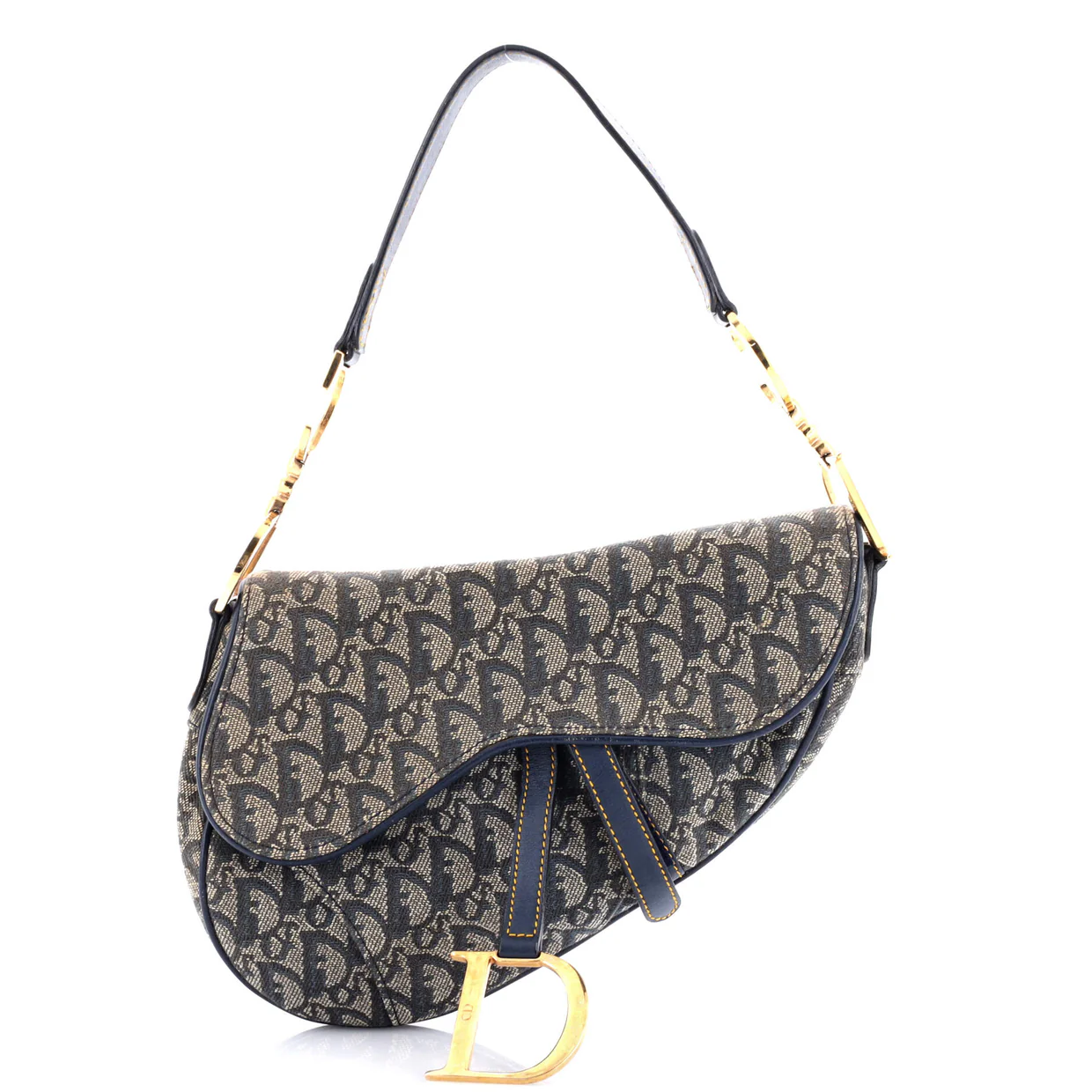 Vintage Saddle Bag Diorissimo Canvas Medium - Deep Luxury
