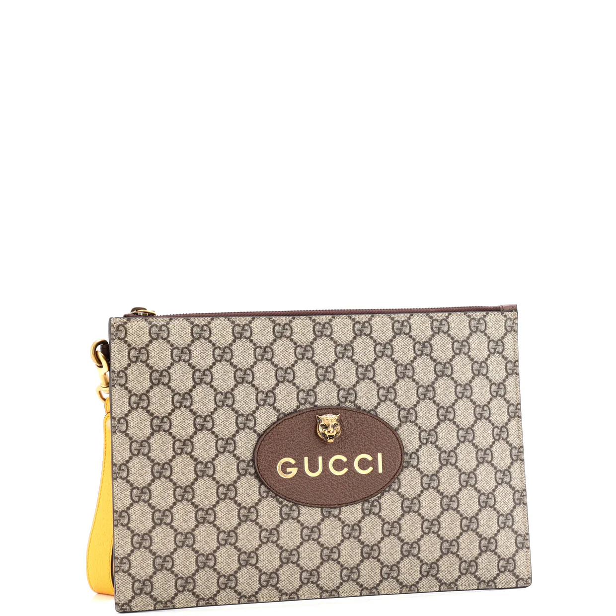 Neo Vintage Wristlet Pouch GG Coated Canvas - Deep Luxury
