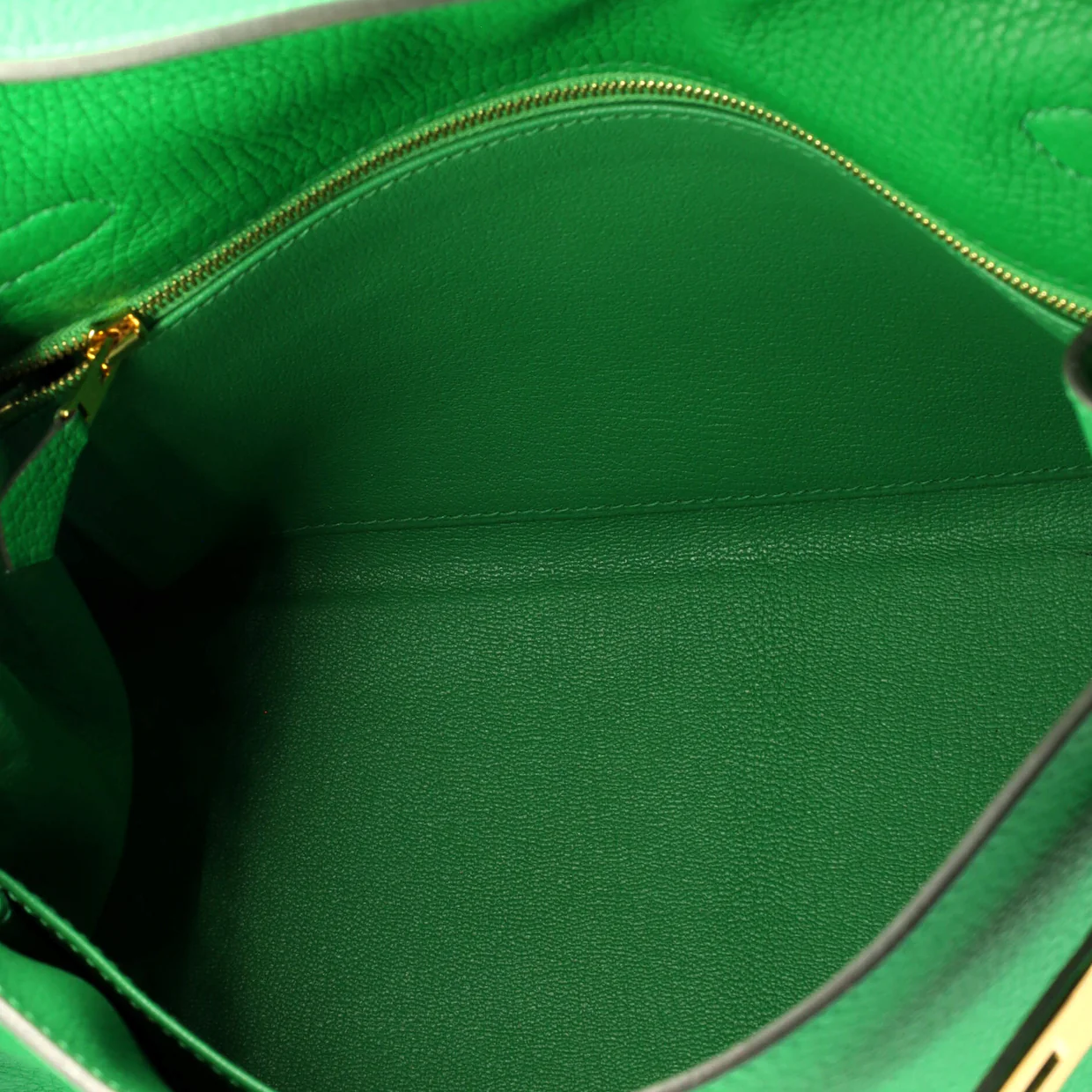 Kelly Handbag Bamboo Clemence with Gold Hardware 28 - Deep Luxury