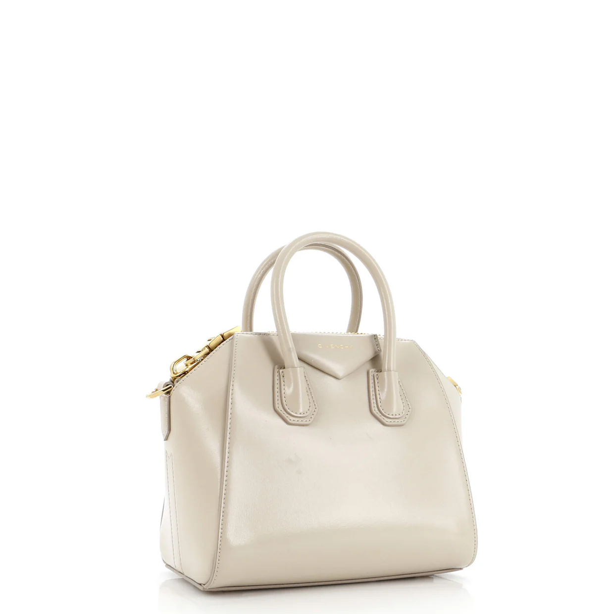 Antigona Bag Glazed Leather Mini - Deep Luxury