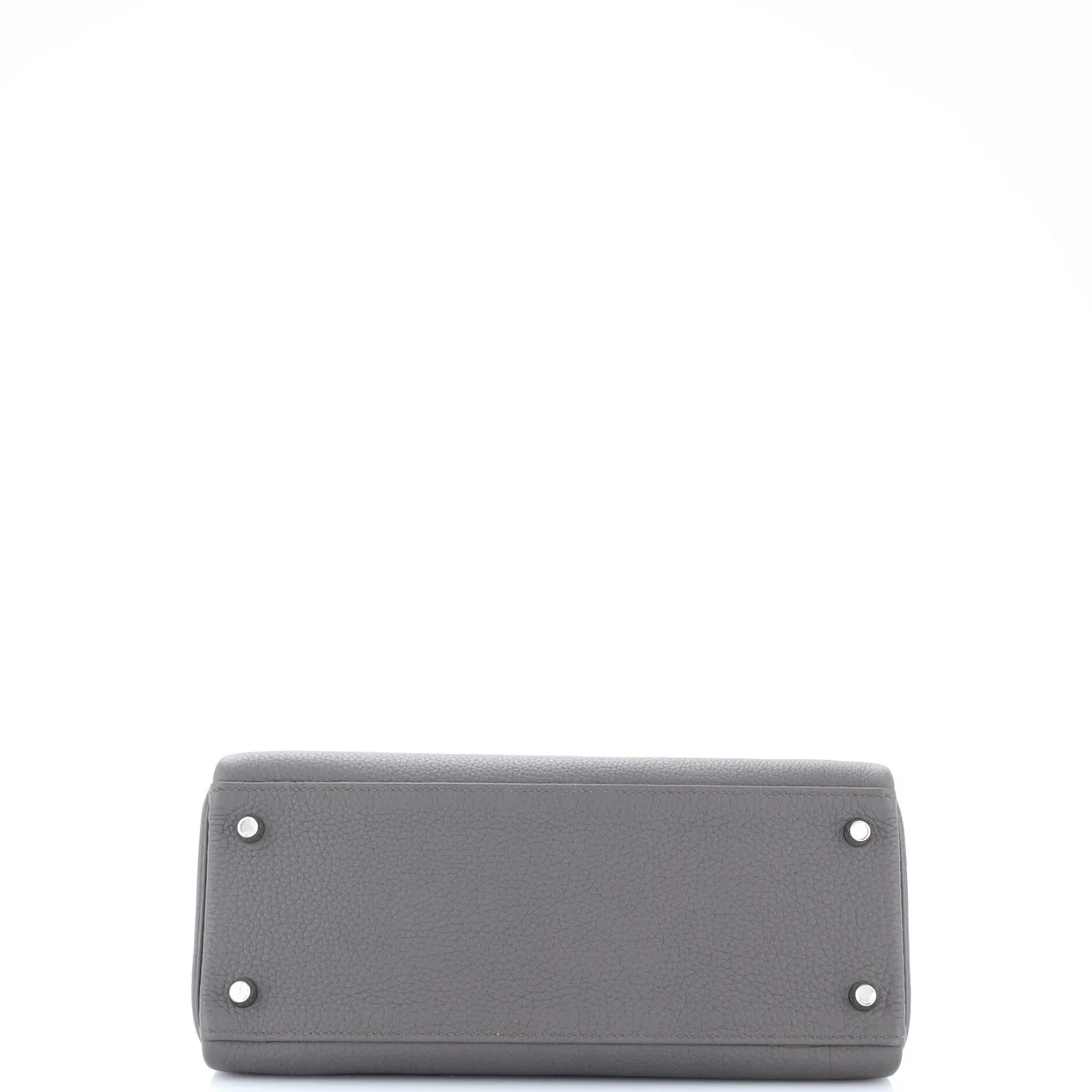 Kelly Handbag Grey Togo with Palladium Hardware 28 - Deep Luxury