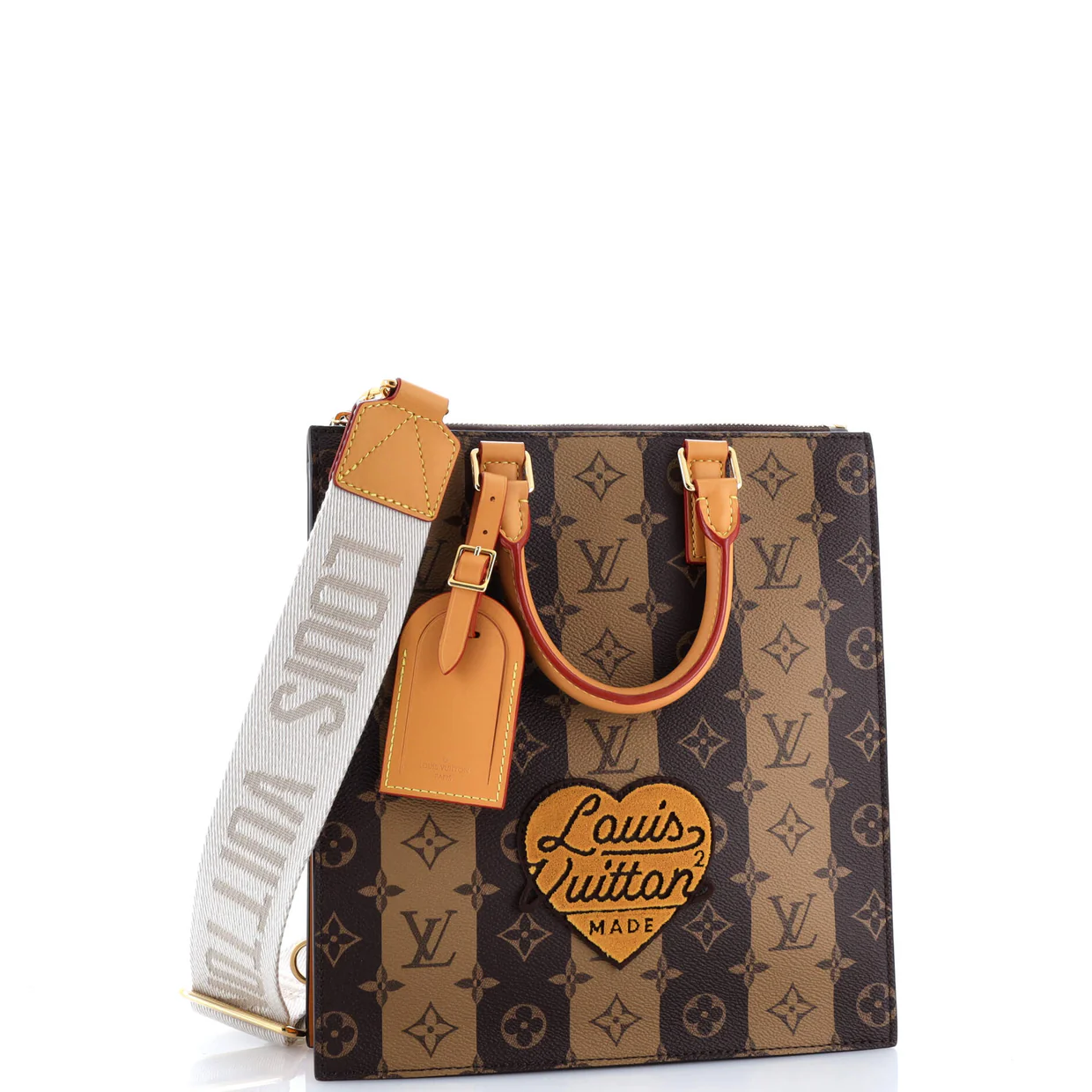 Nigo Sac Plat Cross Limited Edition Stripes Monogram Canvas - Deep Luxury