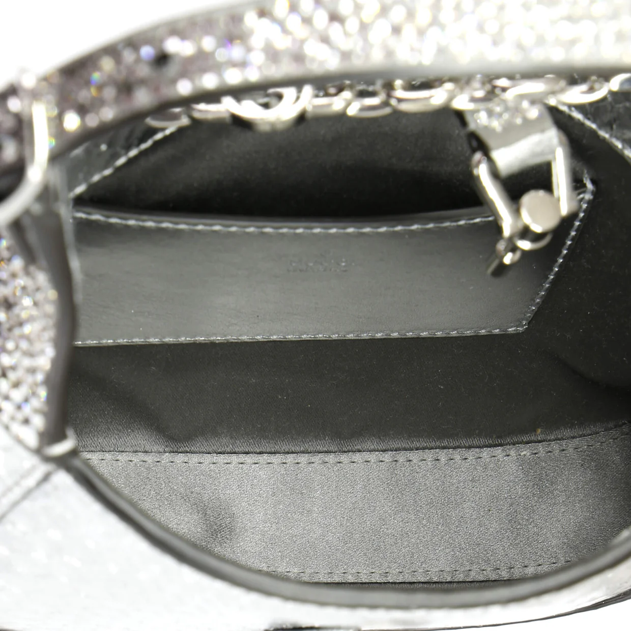 Jackie 1961 Chain Hobo Snakeskin with Crystals Mini - Deep Luxury