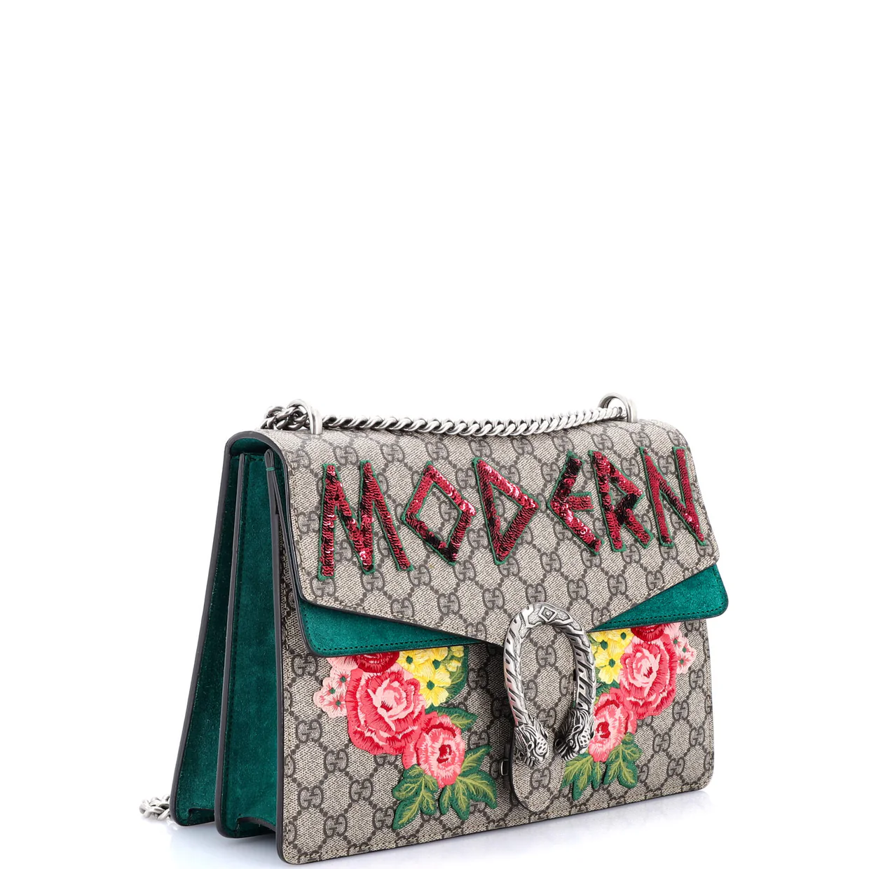 Dionysus Bag Embroidered GG Coated Canvas Medium - Deep Luxury