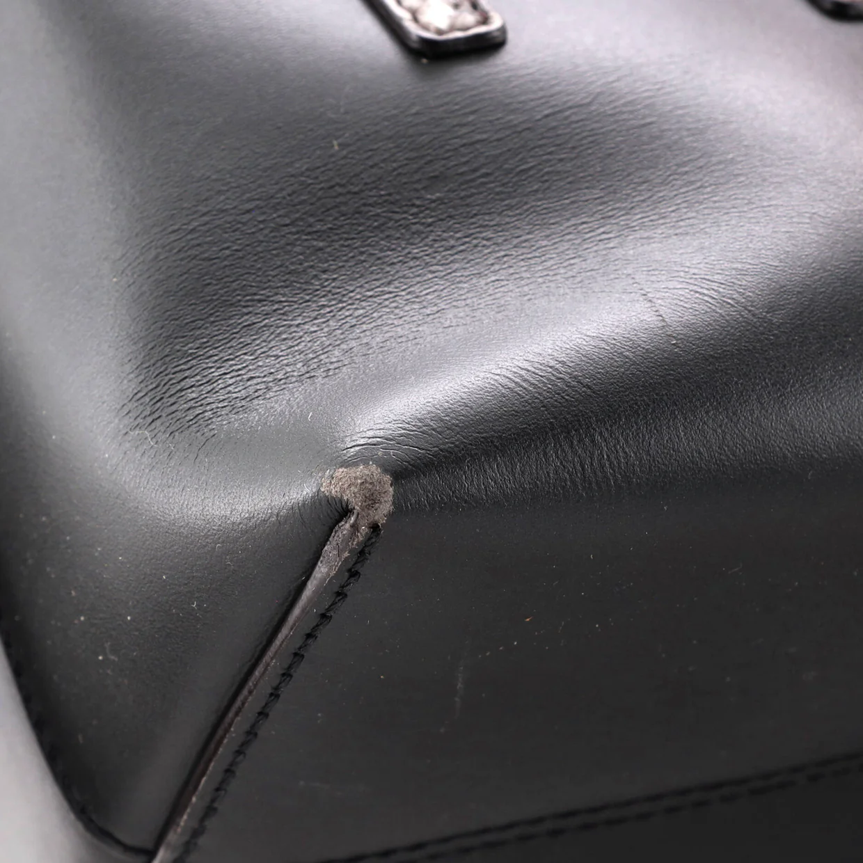 Logo By The Way Satchel Leather with Snakeskin Small - Deep Luxury