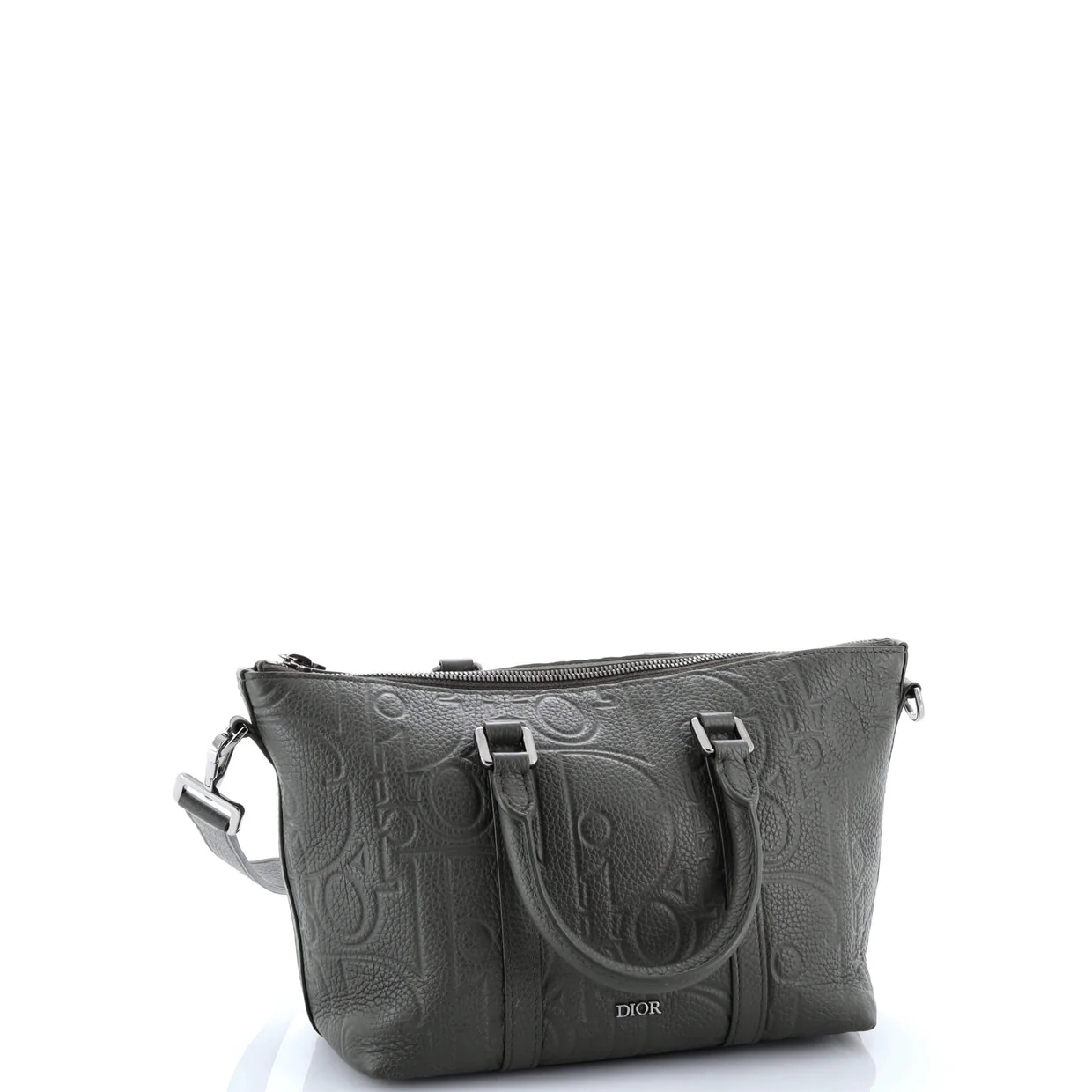Weekender Convertible Tote Maxi Oblique Embossed Leather 25 - Deep Luxury