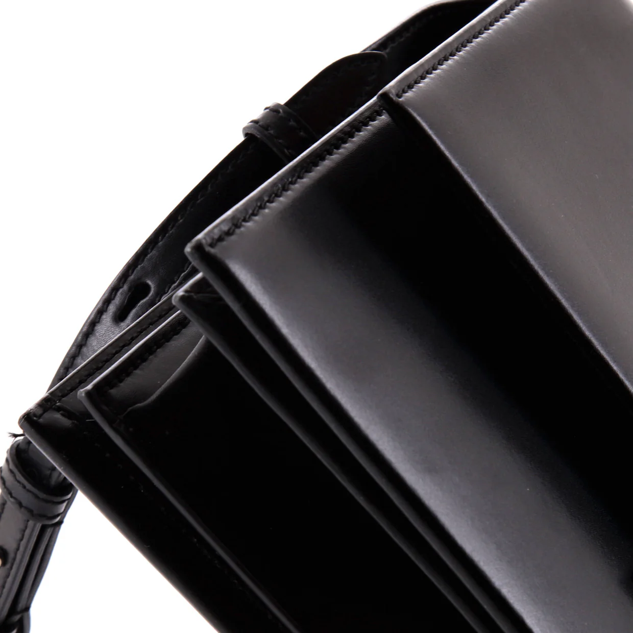 Babylone Top Handle Bag Leather Medium - Deep Luxury