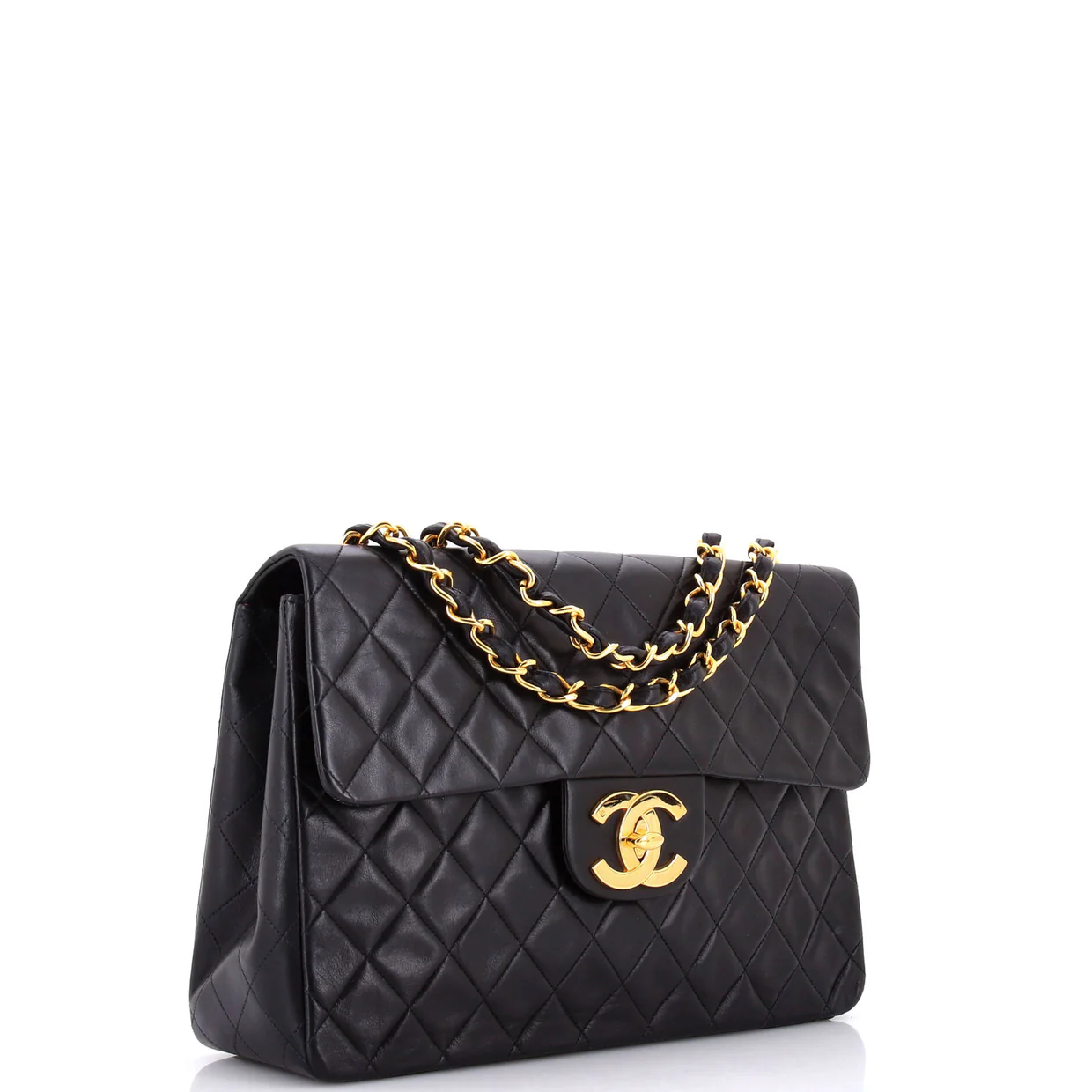 Vintage Classic Single Flap Bag Quilted Lambskin Maxi - Deep Luxury