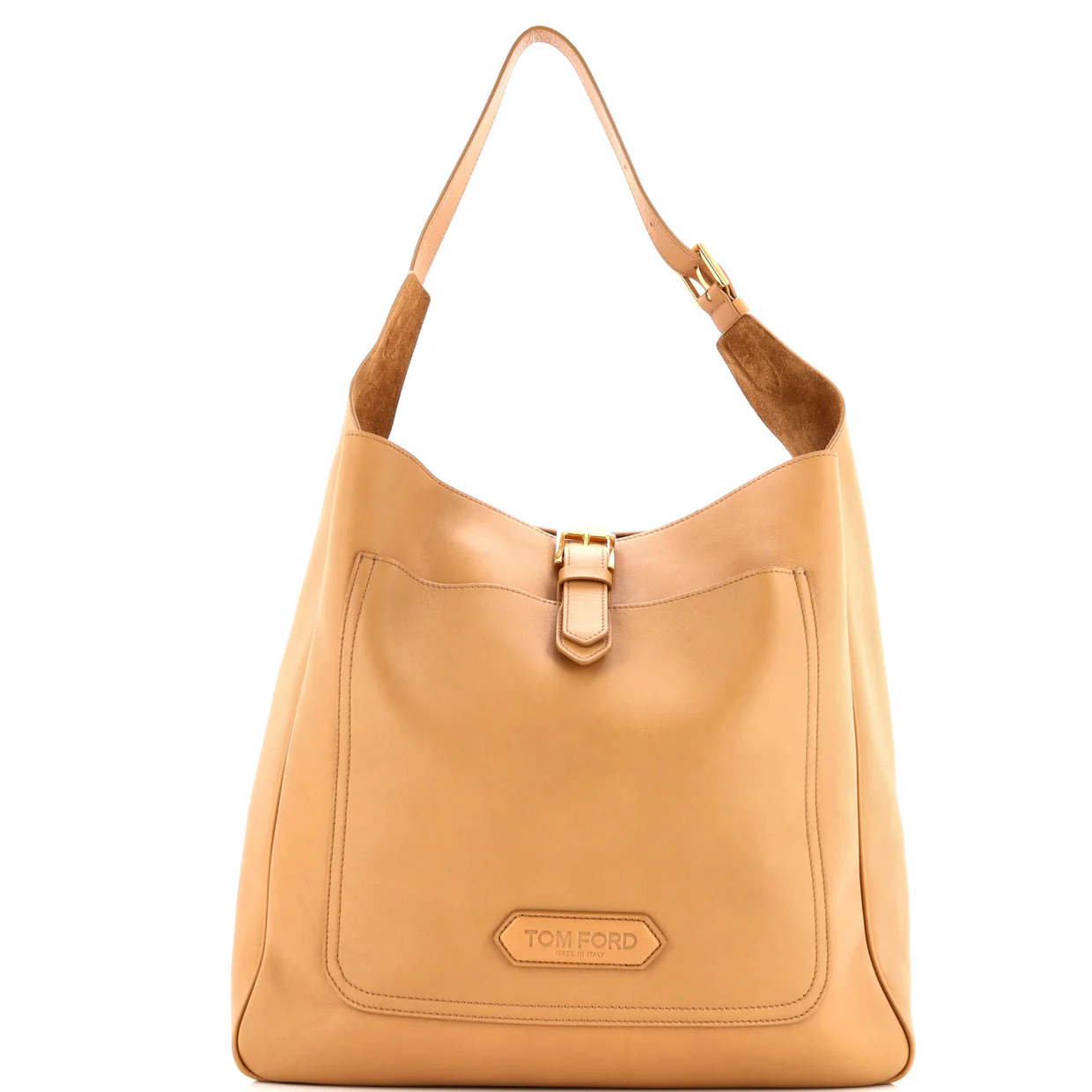 Belted Logo Tote Leather Large - Deep Luxury